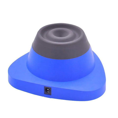 Touch-Activated Lab Vortex Mixer, No-Brainer Compact 50mL Capacity For Test Tubes And Centrifuge Tubes, Quick 5-Second Spin, Durable Brushless DC Motor, Polycarbonate Body With Silicone Clamp, Great For Gel Polish And Eyelash Adhesives, blue and black