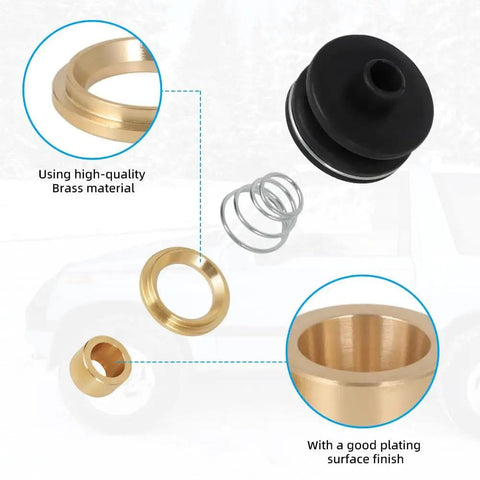 Geo Tracker Suzuki Sidekick Shifter Repair Kit For 1989 To 1998 5 Speed Transmission Lever Includes Brass Bushings Boot And Spring
