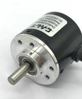 Front view of Smooth 1000PPR Incremental Encoder With A And B Quadrature Signals 90 Degree Phase For Microcontrollers 5V Output 6mm Solid Shaft Includes 2m Cable Totally Awesome For Arduino Projects.