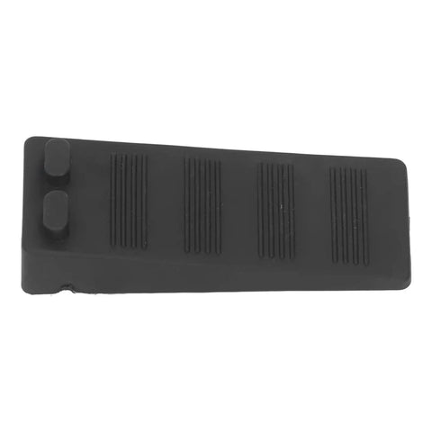 Black heavy duty door stopper for hardwood floors and tiles, anti collision rubber floor stopper with non slip grip.