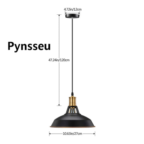 Industrial Farmhouse Pendant Light Three Pack With Oil Rubbed Black Finish, Adjustable Height, Ceiling Fixture, Detailed Dimensions