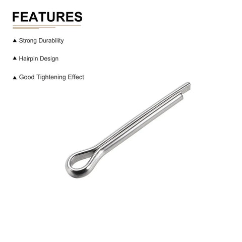 5mm X 35mm Cotter Pins Pack For Machinery, 304 Stainless Steel Hairpin Fasteners, shown with durability features