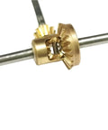 Bevel Gearbox Mini Differential With 10 To 22 Teeth Bevel Gear For 90 Degree Drive Rear Axle Transmission showing detailed gear design.