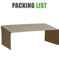 Replacement Canopy Top For Pergola Daybed Swing Khaki Color That Fits Broyhill Pergola Daybed Swing Model 10133-19-10018A Big Lots And More Durable Outdoor Shade Cover Easy Install shown flat against white background