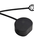 Heavy Duty Type 2 EV Port Covers Weatherproof Dust Caps For Car Charging Stations PVC Socket Guards Shield Against Mud And Rain Black 2 Pack 63Mm 56Mm Size round cover with connector strap