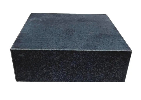 Front view of Six By Six By Two Inch Granite Surface Plate Grade B No Ledge Built Tough For Precision Work With Ground Flatness To 0.0001 Inch Plus Certificate Of Inspection Meets Federal Spec GGG P 463C