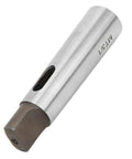 ANKROYU MT3 to MT1 taper reducing adapter sleeve; silver high-speed steel drill sleeve for lathe milling