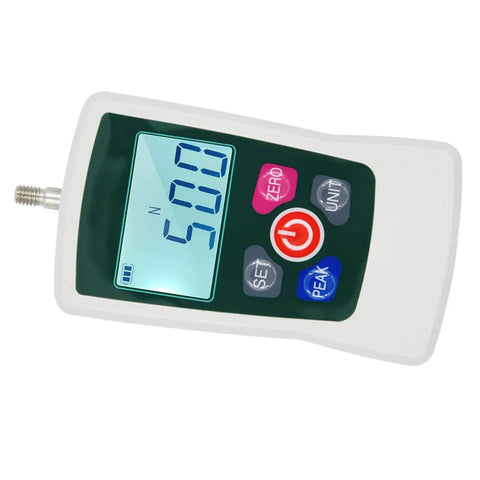 Digital Force Gauge 500N Handheld With Backlit Display And S Unit Switching Lightweight Portable Tension And Compression Meter, white корпус