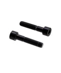 Heavy Duty Titanium Socket Head Bolts M6x1.0x30mm Black Din912 Hex Cap Screws 5 Pack shown from the front with smooth finish.