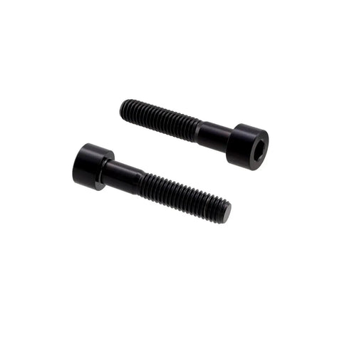 Heavy Duty Titanium Socket Head Bolts M6x1.0x30mm Black Din912 Hex Cap Screws 5 Pack shown from the front with smooth finish.