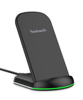 Slick Wireless Charging Stand With Three Charging Modes Seven Point Five Watt And Ten Watt Fast Power For iPhone and Galaxy