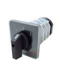 Five Position Rotary Changeover Switch YMZ12 32 4, 660V 32A, front view showing handle and terminals