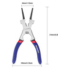 Eight Inch Welding Pliers With CR-V Steel Construction, Spring Loaded Non Slip Grips, Multi Function Tool For Cutting Wires