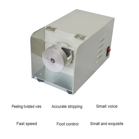 Aoxx Hugb Electric Wire Stripping Machine 1.2 To 4mm with compact design for bench mounting and ergonomic use.