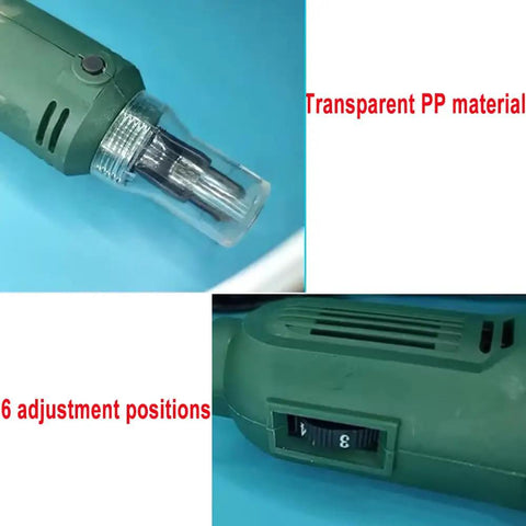 Electric Handheld Magnet Wire Stripping Machine For 110V Projects And Enameled Copper Coil High Speed Motor Auto Stripper Cutter Tool With Slick Zero Fuss Grip showing PP material and adjustment dial.