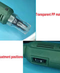 Electric Handheld Magnet Wire Stripping Machine For 110V Projects And Enameled Copper Coil High Speed Motor Auto Stripper Cutter Tool with transparent PP material and 6 adjustment positions.