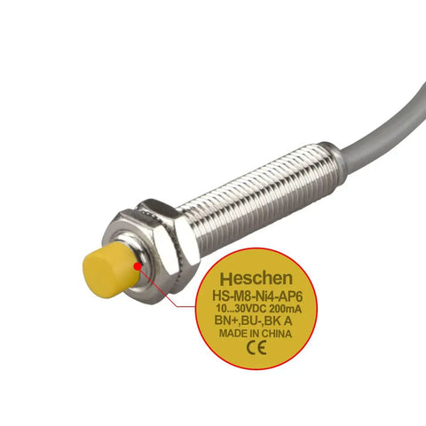4mm Inductive Proximity Sensor Switch M8 Cylindrical Plug And Play PNP NO 3-Wire DC 10-30V 200mA Non Built-In Ni4 AP6 sensor