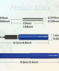 Hardcore Model Scribing Chisel Featuring Fire Sharp Tungsten Steel 0.15mm Blade For Crisp Panel Line Engraving And Sweet Plastic Kit Rescribing Projects - Blue handle and precise blade dimensions.