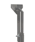 Close-up side view of black Rear Window Truck Gun Rack That Is Built To Hold Two Rifles Or Shotguns Or Bows, adjustable, polymer