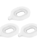 Euphonium Valve Guide Replacement Parts 3 Pack Plastic Valve Gasket For Easy Install Boosts Your Sound Quality Versatile Music Instrument Repair Gear For Musicians And Pros, 3 white plastic pieces