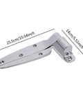 Heavy Duty Freezer Door Hinge With Smooth Swing Brushed Finish For Commercial Cold Storage And Barn Walk In Coolers Built From Rugged Zinc Alloy dimensions 25.5cm x 14cm