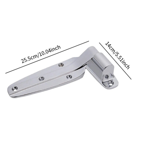 Heavy Duty Freezer Door Hinge With Smooth Swing Brushed Finish For Commercial Cold Storage And Barn Walk In Coolers Built From Rugged Zinc Alloy dimensions 25.5cm x 14cm
