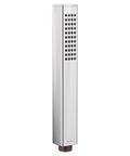 Eco Performance Handheld Shower Head In Chrome Finish For Water Saving One And One Eighth Inch Sprayhead shown vertically