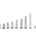 A2 Stainless Steel Hex Socket Screws And Nuts Kit With 200 Screws And 100 Nuts For Home And Office Repairs Cap Head Variety Sizes Great For Furniture Assembly Appliances DIY Projects And Tight Spaces, hex screws and nut
