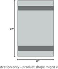 Front view of CleanTools absorber large 27x17 inch aqua synthetic drying chamois cloth for car.