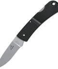 Six Point One Inch Lightweight EDC Folding Knife With Stainless Steel Blade USA Made Lock Back Tactile Grip Slim Pocket Size