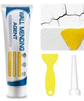 Drywall Repair Kit With Scraper For Quick Holes And Cracks, Diy Friendly Wall Mending Agent For Patches And Small Damage displayed with parts