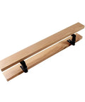 Solid Wood Push Pull Glass Door Handle For Hotels Shops And Homes Ash Wood Door Handle With Anti Corrosion Finish Dope Modern Look Durable Natural Wood Texture Ideal For Commercial And Residential Doors Available In 800mm And 1200mm Lengths