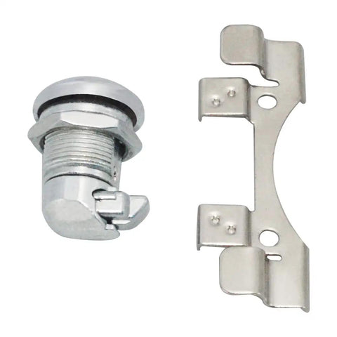 Chrome Showroom Style Push Button Fuel Door Panel Latch Kit For Harley Touring Electra Glide 1992 Through 2024 components