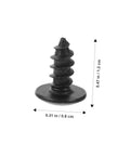 Oxide-coated self-tapping screw from Miniature Metal Screws Set Of 100 Self Tapping Mounting Fasteners For Furniture Repair And DIY Projects