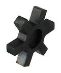 Rock Solid Urethane Insert For L-Jaw Coupling L225 Fits Lovejoy L-225 Flexible Element 5 Inch Black Industrial Drive, angled view