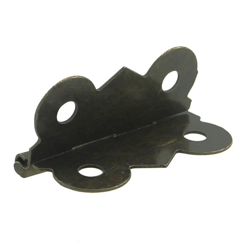 Old School Antique Butterfly Style Cabinet Hinges with Screws, 30 Pack, 30x25mm, Iron Bronze Finish, Vintage Hardware