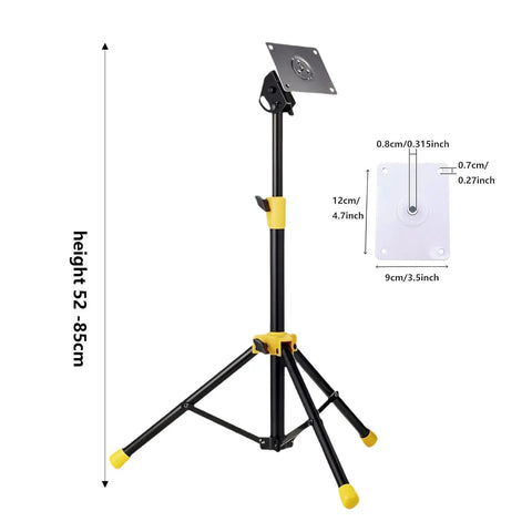 Height Adjustable Electronic Drum Module Mount Stand With Plate Holder Made From Metal Compact Mount For Multiple Pad Setups