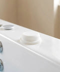 5pcs Silicone Bathtub Jet Cover Plug 30-31mm White for Bubble Ports on a bathtub edge, preventing water outflow.