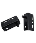2 Pack Pivot Hinges Black Heavy Duty Concealed Shaft With Bushing for Wood Doors, Cabinets, Wardrobes, Drawers
