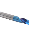 Pro Grade Tungsten Steel Spiral Milling Cutter With Blue Coating 6x12x45 Mm for CNC Machining, showcasing durable mirror-ground edges