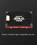 Top view of Solo Tank 5.8G VTX Video Transmitter CNC Shell 1.6W High Power Built In Microphone Heat Dissipation Structure for RC.