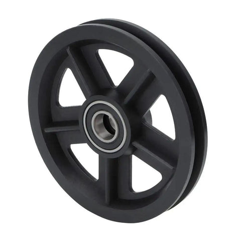 Sliding Door Pulley Kit For Barn Doors, Built Tough No Rust Track Roller Hardware With Zinc Alloy Wheels, 2 Pieces, Quiet Smooth Sliding, Black Finish, Easy To Install Barn Door Hanging Rail