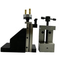 Heavy Duty Mini Vertical Slide With Quick Read Dial And Shop Tested Steel Vice For Bench Lathes, showing precision components.