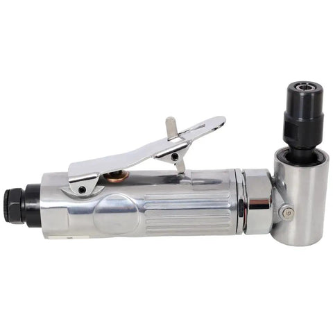 Heavy Duty Pneumatic Angle Die Grinder With Smooth Ball Bearing Drive And 90 Degree Swivel Head crafted for zero drama grinding, sanding, polishing.