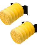 SSR-610-54 Rear Suspension Air Helper Spring Kit for truck load support featuring two yellow springs on white background