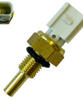 Precision Engine Coolant Temperature Sensor For Honda And Acura featuring brass construction and electrical connector for easy installation.