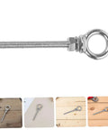 Stainless Steel Threaded Eyebolts M10x100mm Set of 2 Heavy Duty Lifting Eye Lug Bolts With Rings For Machinery And Concrete Wall Anchor Applications