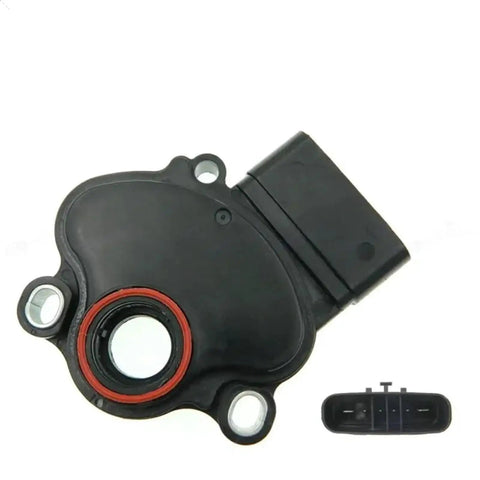 Premium Transmission Range Sensor Fn0221444 Neutral Switch For Mazda 2011-2014, black plastic gear position sensor with connector.