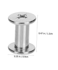 Carbon Steel Binding Screws And Scrapbook Post Fasteners For Photo Albums And Documents Silver Finish with twist lock design