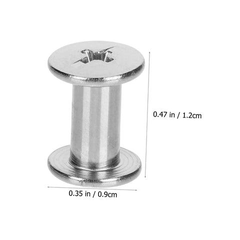 Carbon Steel Binding Screws And Scrapbook Post Fasteners For Photo Albums And Documents Silver Finish with twist lock design